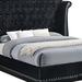Canora Grey Myer Tufted Standard Bed Upholstered/Velvet, Wood in Black | 62.5 H x 88.25 W x 97.75 D in | Wayfair DA4D26290EB3417DA23CCB48031C2CA2