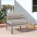 Joss & Main Isabella Patio Chair w/ Cushions in Gray | 34 H x 33 W x 33 D in | Wayfair 148EE5FCD7A3463AB73A1FC352A0E855