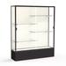 Ghent Spirit Series Floor Display Case Metal in Black/Brown | 72 H x 60 W x 16 D in | Wayfair 375PB-BZ-BK