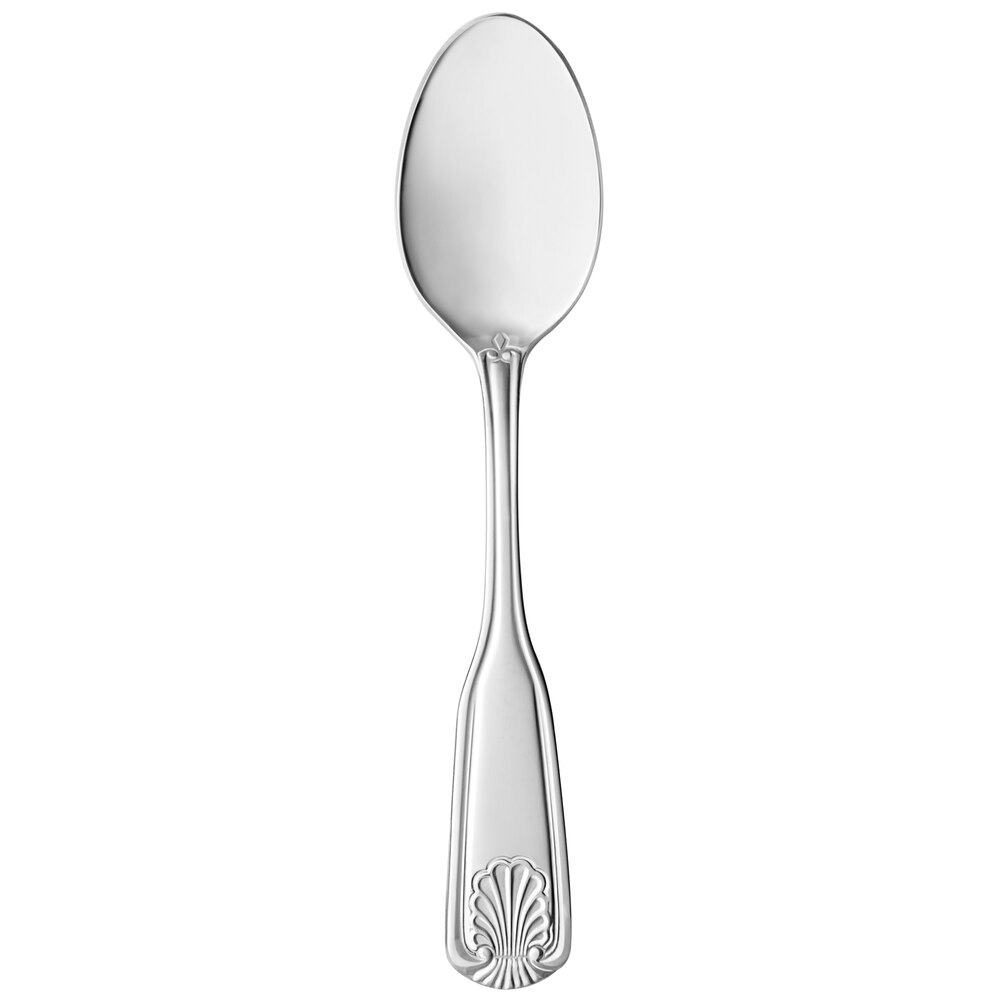 "World Tableware 685 001 Coquille 6 1/4"" 18/0 Stainless Steel Heavy Weight Teaspoon - 36/Case"