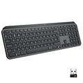 Logitech MX Keys Advanced Illuminated Wireless Keyboard, AZERTY French Layout - Graphite Black