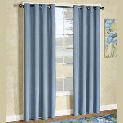Glasgow Grommet Curtain Panel, 55 x 84, Steel Blue
