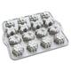 Nordic Ware Holiday Teacakes Cakelet Pan, Mini Christmas Cake Mould Tray, Cast Aluminium Cake Tin, Muffin Tray for Chocolates, Made in The USA Colour: Silver