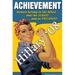 Buyenlarge 'Achievement - Hillary '08' by Wilbur Pierce Vintage Advertisement in Blue/Brown/Yellow | 42 H x 28 W x 1.5 D in | Wayfair