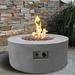 Brayden Studio® Rosecrans Tramore Fire Table Concrete in Gray | 14.6 H x 34.3 W x 34.3 D in | Wayfair FE3DEFDCC0B842BFB687686525861CB0