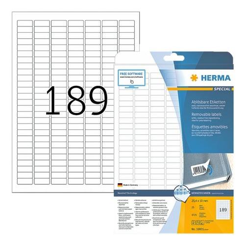 4725er-Pack ablösbare Etiketten, Herma