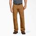 Dickies Men's Relaxed Fit Duck Carpenter Pants - Rinsed Brown Size 36 X 34 (DU250)