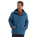 Killtec Funktionsjacke Herren Xenios - Herrenjacke mit abzippbarer Kapuze - leichte Übergangsjacke - Outdoorjacke für Männer - 100% wasserdicht und atmungsaktiv, jeansblau, L