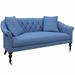 Annie Selke Home Becket 66" Linen Rolled Arm Loveseat Linen in Blue | 32 H x 66 W x 34 D in | Wayfair ASH1726-LS