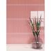 Supreme Tile Pencil 1" x 11.75" Glass Border Tile Glass in Pink | 1 H x 11.75 W in | Wayfair TCLING-14