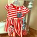 Disney Dresses | Baby Girl Disney Store Chambray Dress 9-12 Size | Color: Red/White | Size: 9-12mb