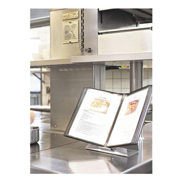 Tarifold Tischständer »Sterifold« A4 mit 10 Sichttafeln schwarz, 50x35x28 cm Image