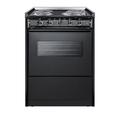 Summit Appliance 24" 2.9 cu ft. Freestanding Electric Range, Steel in Black | 36 H x 24 W x 24 D in | Wayfair TEM610CRW