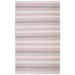 White 60 x 36 x 0.24 in Indoor Area Rug - Foundry Select Breckenridge Striped Handmade Tufted Cotton Pink/Beige Area Rug Cotton | Wayfair