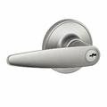 Schlage Dover Lever Keyed Entry Lock, Stainless Steel in Gray | 2.625 H x 4.125 W in | Wayfair J54DOV630