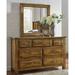 Foundry Select Nixa Square Dresser Mirror Wood in Brown | 38.18 H x 38.18 W x 1.5 D in | Wayfair 0D92B4C06FB94975A6665FD952D66A7E