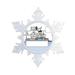 The Holiday Aisle® Personalized NTT Cartoon Snowflake Cooking, Chef Christmas Holiday Shaped Ornament Plastic in White | Wayfair