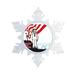 The Holiday Aisle® Personalized NTT Cartoon Snowflake Naval Enlisted, US Navy Soldier Christmas Holiday Shaped Ornament Plastic in Red | Wayfair