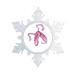 The Holiday Aisle® Personalized Friendly Folks Cartoon Snowflake Ballet Shoes, Ballerina, Ballet Christmas Holiday Shaped Ornament Plastic | Wayfair