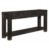 Gracie Oaks AlmedaCheatham 64" Solid Wood Console Table Wood in Brown | 30.13 H x 64 W x 15 D in | Wayfair B33D5F02D7414B01A0C47AA226E64C19