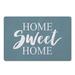 Blue 1 x 18 W in Kitchen Mat - Latitude Run® Home Sweet Home Kitchen Mat Synthetics | 1 H x 18 W in | Wayfair 6FC9B9DC3DE742D68DCE4E0C07DD116C