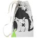 East Urban Home Banksy Graffiti Toxic Rat Plain Laundry Bag Fabric in White | 36 H in | Wayfair C99907BA7F1944D5BC337520F3D635B0