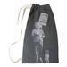 East Urban Home Banksy Graffiti Love Is the Answer NYC Laundry Bag Fabric in White | Large (36" H x 28" W x 1" D) | Wayfair