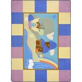 91 x 0.5 in Rug - Joy Carpets Kid Essentials Blue/Pink Area Rug | 91 W x 0.5 D in | Wayfair 1705E