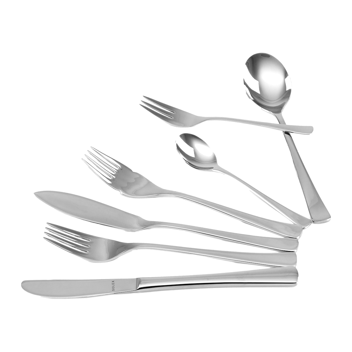 Solex Karina Besteckset 84 teilig für 12 Personen inklusive Fischbesteck Image