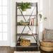 Birch Lane™ Roanoke 68.25" H x 34" W Ladder Bookcase Wood in Gray | 68 H x 35 W x 18 D in | Wayfair EEC70FEF4190456EA0C4B06F14D68F0E