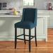 Baron Fabric Bar Stool by Modway Wood/Upholstered in Blue | 45.5 H x 21 W x 22 D in | Wayfair EEI-3737-AZU