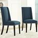 Baron White Vinyl Upholstery & Wood Frame Dining Chairs by Modway Fabric in Blue | 40 H x 19.5 W x 23.5 D in | Wayfair EEI-2748-AZU-SET