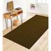 Green 26 x 0.38 in Area Rug - Ebern Designs Solid Color Moss w/ Slip Resistant Low Pile Rug Polyester | 26 W x 0.38 D in | Wayfair