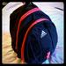 Adidas Bags | Adidas Backpack, Black & Pink, Double Zipper | Color: Black/Pink | Size: Os