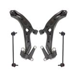 2007-2008 Honda Fit Front Control Arm and Sway Bar Link Kit - TRQ PSA63593