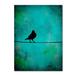 August Grove® Bird's Attention by Nicole Dietz - Print on Canvas in White/Black | 47 H x 35 W x 2 D in | Wayfair 3949F0E0EAD741F8BA78805F030B8D1F
