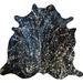 Black 72 x 0.13 in Area Rug - Everly Quinn 6' x 7' Cowhide Area Rug Cowhide | 72 W x 0.13 D in | Wayfair B7182DF85CDD455DB1E482EDA905882C