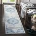 Blue/Gray 24 x 0.31 in Indoor Area Rug - Astoria Grand Saterfiel Oriental Navy/Gray Area Rug | 24 W x 0.31 D in | Wayfair