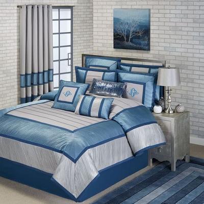 Beta Comforter Set Blue Shadow, King, Blue Shadow