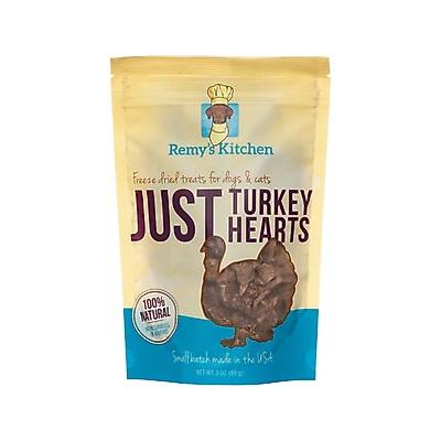 Remy's Kitchen Just Turkey Hearts Freeze-Dried Dog & Cat Treats, 3-oz bag