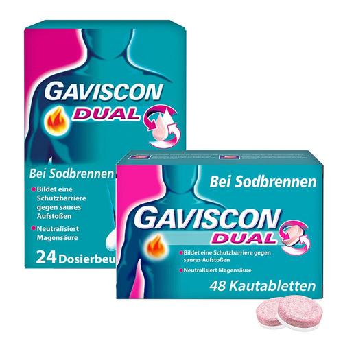 Gaviscon Dual Suspension + Kautabletten 1 St Set