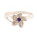 Lapis Flower,'Floral Lapis Lazuli Cocktail Ring from India'