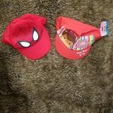 Disney Accessories | 2 For 1 Toddler Cap Bundle | Color: Pink/Red | Size: Unisex One Size