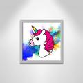 Casa Fine Arts Juvenile Rainbow Baby Unicorn Canvas Art in Pink | 12 H x 12 W x 1.1875 D in | Wayfair 24544-01