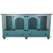 Tucker Murphy Pet™ Stelly Large Double Wide Credenza Pet Crate Wood in Green/Yellow | 45 H x 87 W x 31.75 D in | Wayfair