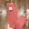 Anthropologie Jeans | Anthro Pilcro Crop Denim In Rose | Color: Pink/Red | Size: 28