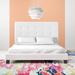 Modway Melanie Tufted Button Fabric Platform Bed Upholstered/Polyester in White | 48 H x 43 W x 85.5 D in | Wayfair MOD-5878-WHI