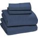 Winston Porter Plain Cotton Jersey Bed Sheet Sets w/ Deep Pockets Jersey Knit/Cotton in Blue | 75 H x 55 W in | Wayfair