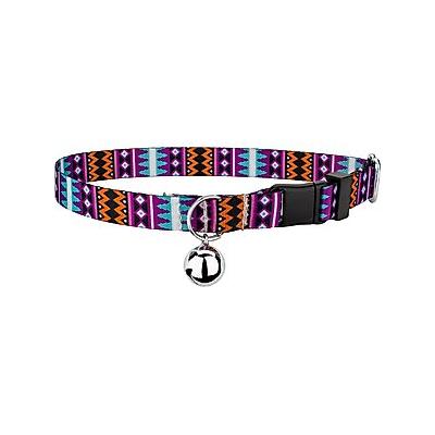 Country Brook Design Santa Fe Polyester Breakaway Cat Collar with Bell, 8 to 12-in neck, 1/2-in wide