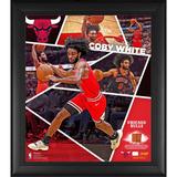 Coby White Chicago Bulls Framed 15" x 17" Impact Player Collage with a Piece of Team-Used Basketball - Limited Edition 500